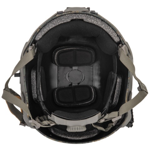 Lancer Tactical Airsoft Ballistic MH Type Helmet (Color: Digital Woodland)