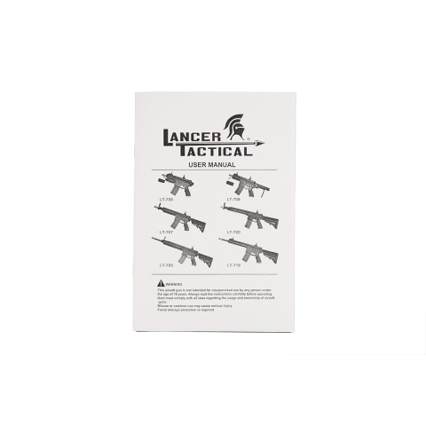 Lancer Tactical Metal M4 Cobra PDW AEG Airsoft Rifle - BLACK