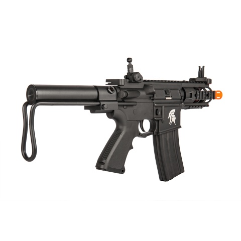 Lancer Tactical Metal M4 Cobra PDW AEG Airsoft Rifle - BLACK