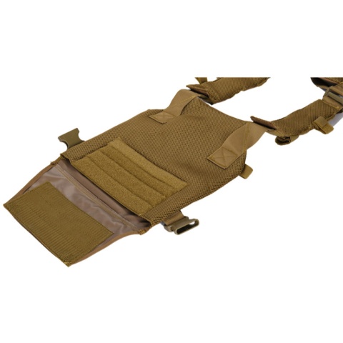 Lancer Tactical Polyester QR Lightweight Tactical Vest (Khaki)