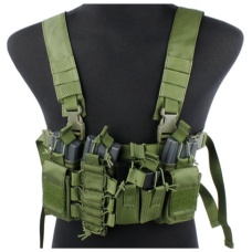 UK Arms Airsoft Tactical QR Chest Rig - OD GREEN