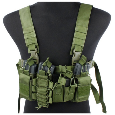 UK Arms Airsoft Tactical QR Chest Rig - OD GREEN