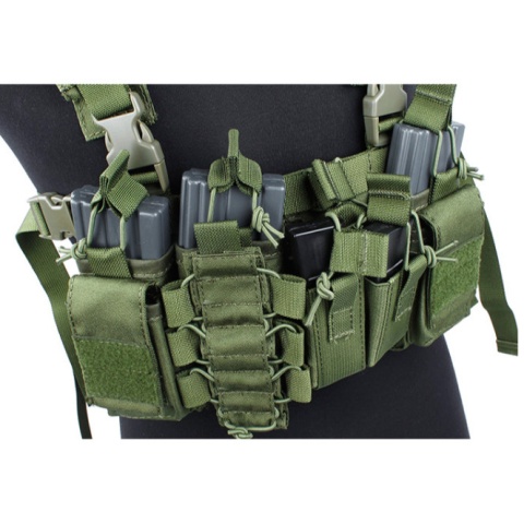 UK Arms Airsoft Tactical QR Chest Rig - OD GREEN