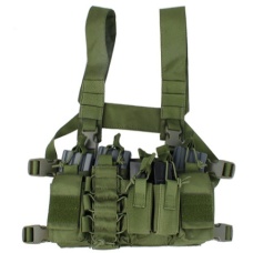 UK Arms Airsoft Tactical QR Chest Rig - OD GREEN