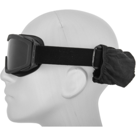 Lancer Tactical Airsoft Safety Goggles w/ Lens Kit Smoke-Clear-Yellow - BLACK