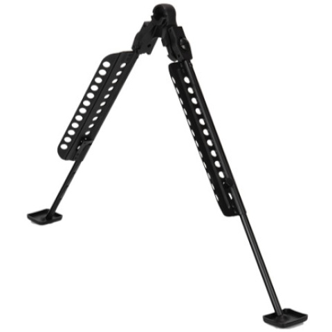 UK Arms Airsoft Tactical Rifle Steel Bi-Pod Stand (Color: Black)