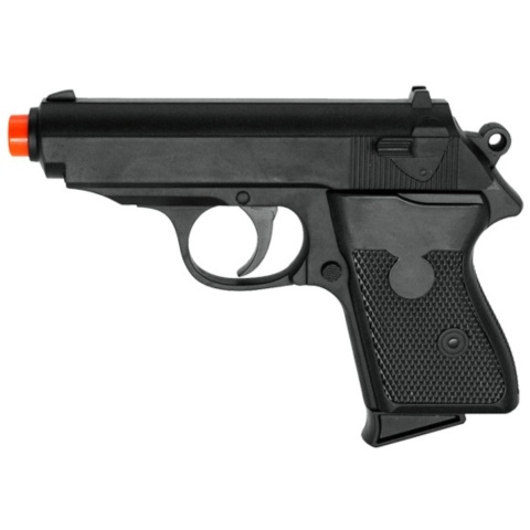 UK Arms Airsoft Metal Spring Powered Pistol - BLACK
