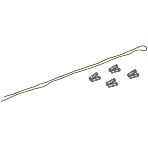 AMA Bungee Retention Kit w/ 4 MOLLE Clips - FOLIAGE GREEN