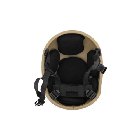 Lancer Tactical Airsoft Tactical MICH 2001 Helmet - TAN