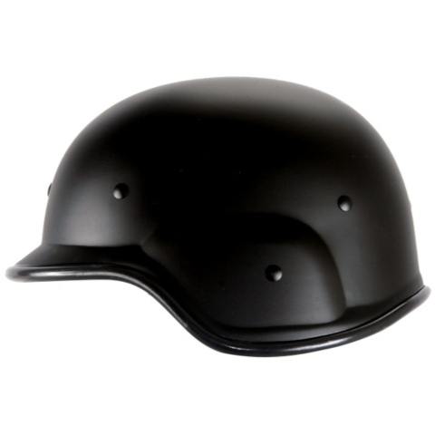 UK Arms PASGT Airsoft Helmet w/ Adjustable Chin Strap - BLACK
