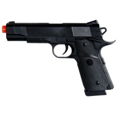 UK Arms Airsoft Full Size Spring Powered 1911 Pistol - BLACK
