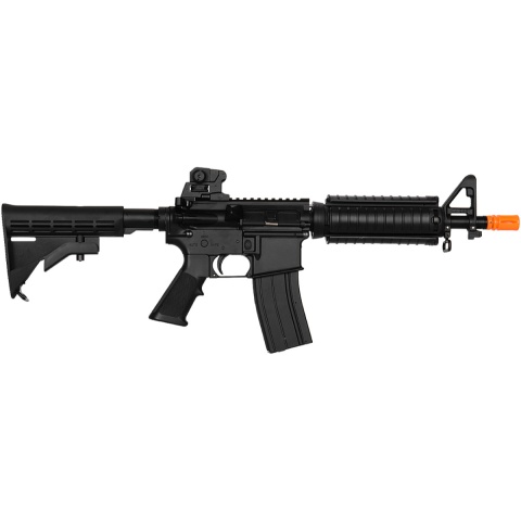 Lancer Tactical Airsoft M4A1 CQB Gas Rifle Blowback RIS - BLACK