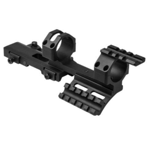 NcStar 30mm Cantilever Scope Mount w/ Dual QR Mount - BLACK