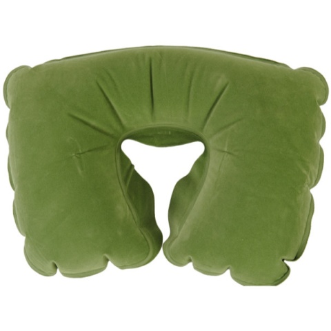 Lancer Tactical Inflatable Travel Neck Support Pillow - GREEN