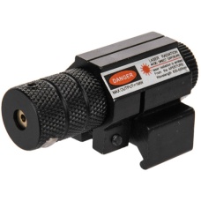 Lancer Tactical Airsoft Tactical Metal Compact Red Laser - BLACK