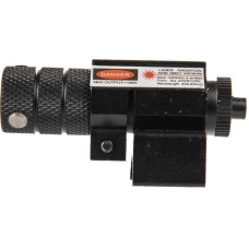 Lancer Tactical Airsoft Tactical Metal Compact Red Laser - BLACK