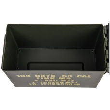 Lancer Tactical Airsoft Tactical Metal Ammunition Can - MEDIUM - OD