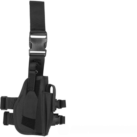 Lancer Tactical Airsoft Drop Leg Polyester Pistol Holster - BLACK