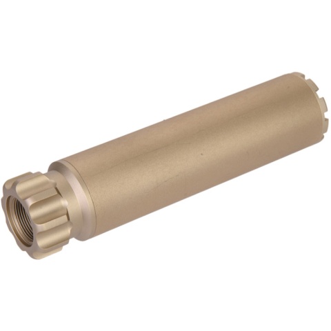 UK Arms Airsoft Specter Mock Suppressor F35x152mm - DARK EARTH