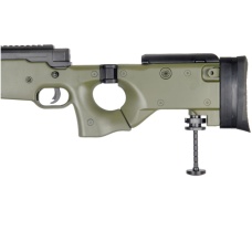 UK Arms Airsoft L96 AWP Bolt Action Rifle Fold Stock Bipod - OD GREEN