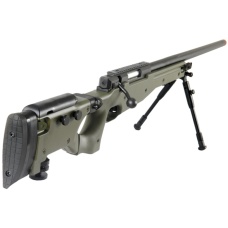 UK Arms Airsoft L96 AWP Bolt Action Rifle Fold Stock Bipod - OD GREEN