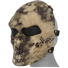 UK Arms Airsoft Full Face Metal Mesh Villain Mask - HLD CAMO