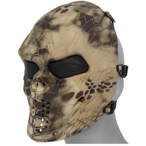 UK Arms Airsoft Full Face Metal Mesh Villain Mask - HLD CAMO