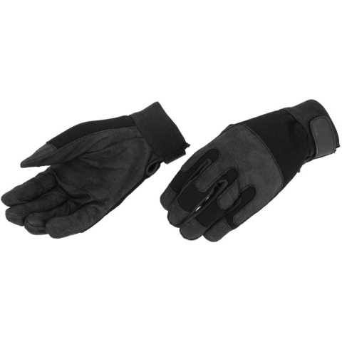 Airsoft Megastore Armory Tactical Combat Gloves - BLACK