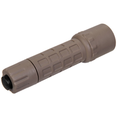 UK Arms Airsoft F2 CREE Q4 Fiber Polymer Flashlight - DARK EARTH
