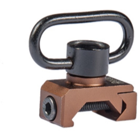 UK Arms Airsoft RIS Quick Detach Swing Swivel - DARK EARTH