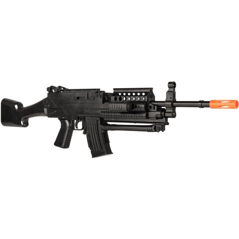 UK Arms Airsoft Spring Bipod Laser Flashlight Rifle Set - BLACK