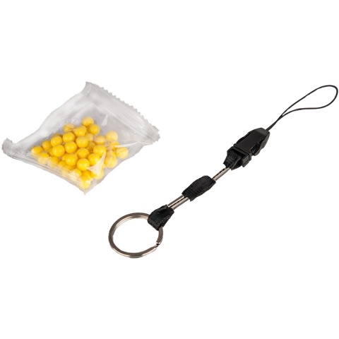 UK Arms Airsoft Spring Bipod Laser Flashlight Rifle Set - BLACK