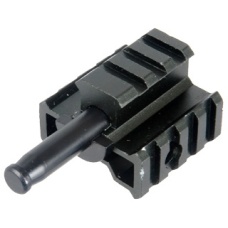 UK Arms Airsoft Weaver Styled MB Series Bi-Pod Rail Mount - BLACK