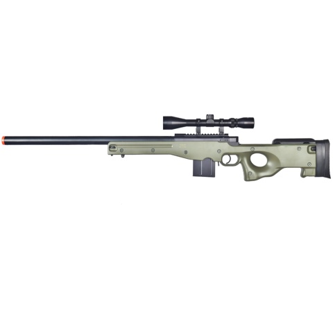 UK Arms Airsoft L96 AWP Bolt Action Sniper Rifle w/ Scope - OD GREEN