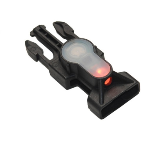 FMA MIL-SPEC Side Release Buckle Strobe Light - ORANGE LED - BLACK