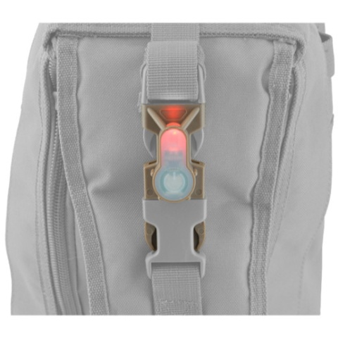 FMA MIL-SPEC Side Release Buckle Strobe Light - ORANGE LED - BLACK