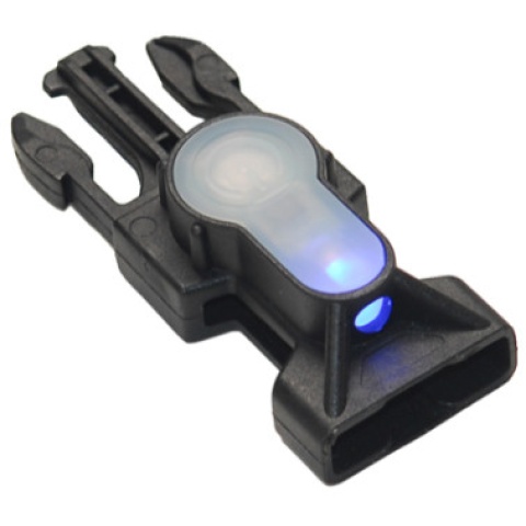 FMA MIL-SPEC Side Release Buckle Strobe Light - BLUE LED - BLACK