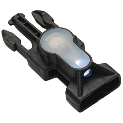 FMA MIL-SPEC Side Release Buckle Strobe Light - WHITE LED - BLACK