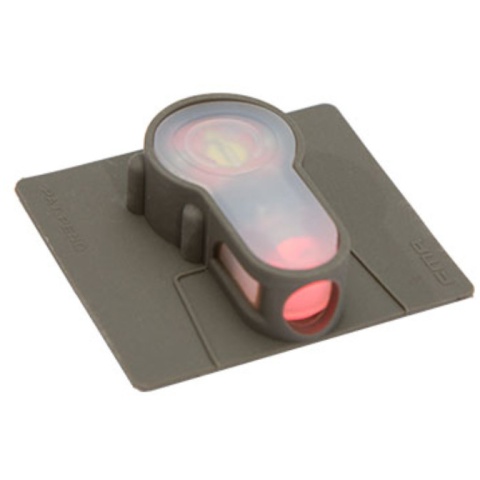 UK Arms Airsoft Hook-n-Loop Base Red LED Strobe Light - FOLIAGE GREEN
