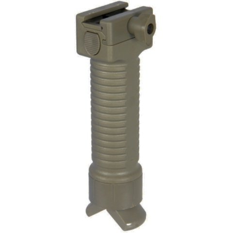 UK Arms Airsoft Tactical Fore Grip Rail Bi-Pod System - TAN