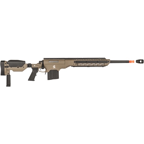 Lancer Tactical LTR338L Bolt Action Rifle w/ Folding Stock - TAN