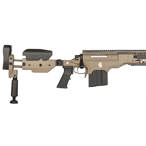 Lancer Tactical LTR338L Bolt Action Rifle w/ Folding Stock - TAN