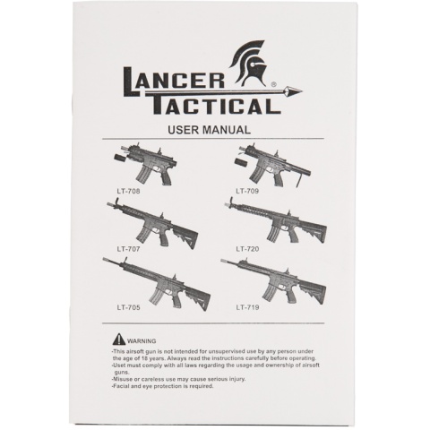 Lancer Tactical M4 LT-708 Stubby AEG Airsoft Rifle - BLACK