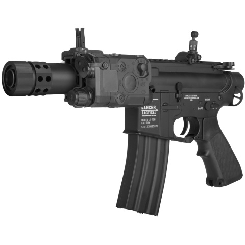 Lancer Tactical M4 LT-708 Stubby AEG Airsoft Rifle - BLACK