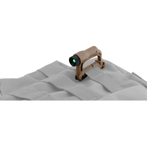 UK Arms Airsoft Buckle White LED Light - FOLIAGE GREEN
