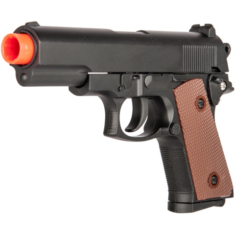 UK Arms P8947 Standard Metal Spring Airsoft Pistol - BLACK