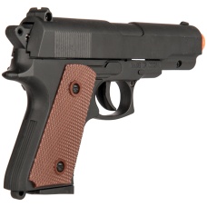 UK Arms P8947 Standard Metal Spring Airsoft Pistol - BLACK