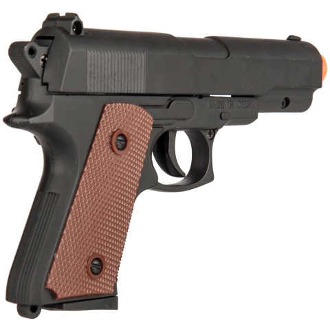 UK Arms P8947 Standard Metal Spring Airsoft Pistol - BLACK