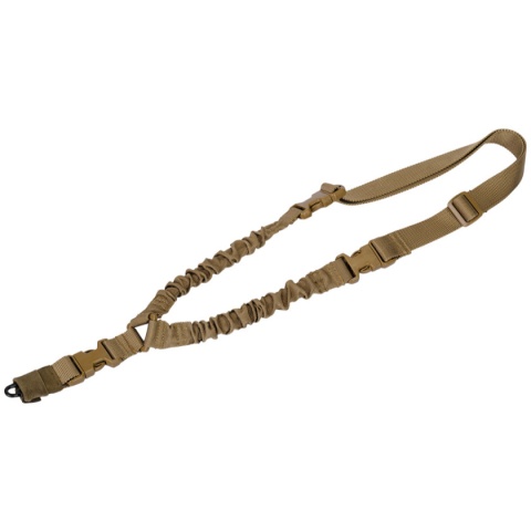 Lancer Tactical Adjustable Airsoft Single Point Sling - DARK EARTH