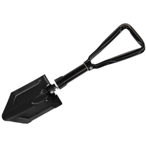 Lancer Tacitcal Outdoors Compact Tri-Fold Camper's Shovel - BLACK